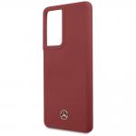 Carcasa Mercedes Silicone Line compatibila cu Samsung Galaxy S21 Ultra, Rosu 7 - lerato.ro