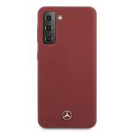 Carcasa Mercedes Silicone Line compatibila cu Samsung Galaxy S21, Rosu 2 - lerato.ro