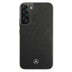 Carcasa Mercedes Leather Stars Pattern compatibila cu Samsung Galaxy S22 Plus, Negru 2 - lerato.ro