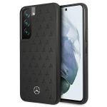 Carcasa Mercedes Leather Stars Pattern compatibila cu Samsung Galaxy S22, Negru 4 - lerato.ro