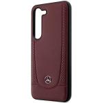 Carcasa Mercedes Leather Urban compatibila cu Samsung Galaxy S23 Plus, Rosu 7 - lerato.ro