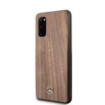 Carcasa Mercedes Wood Line Walnut compatibila cu Samsung Galaxy S20, Maro 2 - lerato.ro