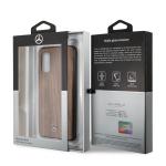 Carcasa Mercedes Wood Line Walnut compatibila cu Samsung Galaxy S20, Maro 8 - lerato.ro