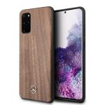 Carcasa Mercedes Wood Line Walnut compatibila cu Samsung Galaxy S20 Plus, Maro 3 - lerato.ro