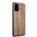 Carcasa Mercedes Wood Line Walnut compatibila cu Samsung Galaxy S20 Plus, Maro 6 - lerato.ro