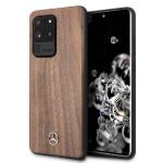Carcasa Mercedes Wood Line Walnut compatibila cu Samsung Galaxy S20 Ultra, Maro 3 - lerato.ro