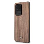 Carcasa Mercedes Wood Line Walnut compatibila cu Samsung Galaxy S20 Ultra, Maro 2 - lerato.ro