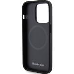 Carcasa Mercedes Smooth Leather cu MagSafe compatibila cu iPhone 14 Pro Max, Negru 8 - lerato.ro