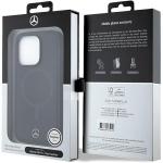 Carcasa Mercedes Smooth Leather cu MagSafe compatibila cu iPhone 14 Pro Max, Negru 9 - lerato.ro