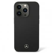 Carcasa Mercedes Silicone Line cu MagSafe compatibila cu iPhone 14 Pro Max, Negru