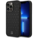Carcasa Mercedes Silicone Stars Pattern cu MagSafe compatibila cu iPhone 15 Pro, Negru 4 - lerato.ro