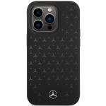 Carcasa Mercedes Silicone Stars Pattern cu MagSafe compatibila cu iPhone 15 Pro, Negru 2 - lerato.ro