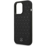 Carcasa Mercedes Silicone Stars Pattern cu MagSafe compatibila cu iPhone 15 Pro, Negru 7 - lerato.ro