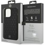 Carcasa Mercedes Silicone Stars Pattern cu MagSafe compatibila cu iPhone 15 Pro, Negru 9 - lerato.ro