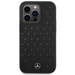 Carcasa Mercedes Silicone Stars Pattern cu MagSafe compatibila cu iPhone 15 Pro Max, Negru 2 - lerato.ro