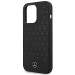 Carcasa Mercedes Silicone Stars Pattern cu MagSafe compatibila cu iPhone 15 Pro Max, Negru 7 - lerato.ro