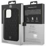Carcasa Mercedes Silicone Stars Pattern cu MagSafe compatibila cu iPhone 15 Pro Max, Negru 9 - lerato.ro
