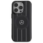Carcasa Mercedes MB Double Layer Crossed Lines cu MagSafe compatibila cu iPhone 16 Pro Max, Negru 2 - lerato.ro