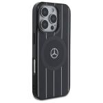 Carcasa Mercedes MB Double Layer Crossed Lines cu MagSafe compatibila cu iPhone 16 Pro Max, Negru 5 - lerato.ro
