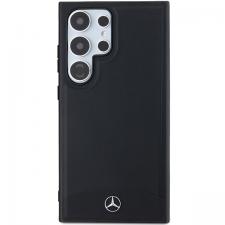 Carcasa Mercedes Leather Textured and Plain cu MagSafe compatibila cu Samsung Galaxy S24 Ultra, Negru