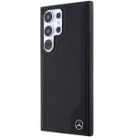 Carcasa Mercedes Leather Debossed Line cu MagSafe compatibila cu Samsung Galaxy S24 Ultra, Negru 3 - lerato.ro