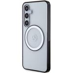 Carcasa Mercedes Printed Logo cu MagSafe compatibila cu Samsung Galaxy S24, Transparent 3 - lerato.ro