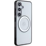 Carcasa Mercedes Printed Logo cu MagSafe compatibila cu Samsung Galaxy S24, Transparent 5 - lerato.ro