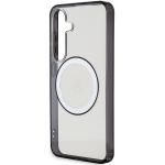 Carcasa Mercedes Printed Logo cu MagSafe compatibila cu Samsung Galaxy S24, Transparent 7 - lerato.ro