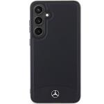 Carcasa Mercedes Leather Textured and Plain cu MagSafe compatibila cu Samsung Galaxy S24, Negru 2 - lerato.ro