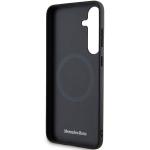 Carcasa Mercedes Leather Debossed Line cu MagSafe compatibila cu Samsung Galaxy S24, Negru 8 - lerato.ro