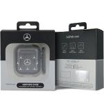 Carcasa Mercedes Large Star Pattern compatibila cu Apple AirPods 1/2, Negru 4 - lerato.ro