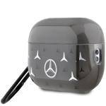 Carcasa Mercedes Large Star Pattern compatibila cu Apple AirPods Pro 2, Negru 4 - lerato.ro