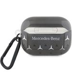 Carcasa Mercedes Large Star Pattern compatibila cu Apple AirPods Pro, Negru 3 - lerato.ro