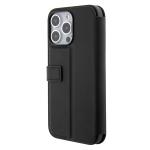 Carcasa Mercedes Leather Wave Pattern compatibila cu iPhone 15 Pro, Negru 3 - lerato.ro