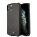 Carcasa Mercedes Wood Line Rosewood compatibila cu iPhone 11 Pro Max, Maro 3 - lerato.ro