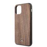 Carcasa Mercedes Wood Line Walnut compatibila cu iPhone 11 Pro Max, Maro 4 - lerato.ro
