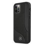 Carcasa Mercedes Leather Perforated Area compatibila cu iPhone 12 Pro Max, Negru 3 - lerato.ro