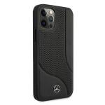 Carcasa Mercedes Leather Perforated Area compatibila cu iPhone 12 Pro Max, Negru 5 - lerato.ro