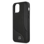Carcasa Mercedes Leather Perforated Area compatibila cu iPhone 12 Pro Max, Negru 7 - lerato.ro