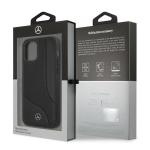 Carcasa Mercedes Leather Perforated Area compatibila cu iPhone 12 Pro Max, Negru 9 - lerato.ro