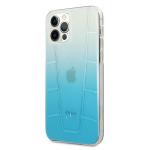 Carcasa Mercedes Transparent Line compatibila cu iPhone 12 Pro Max, Albastru 3 - lerato.ro