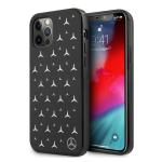 Carcasa Mercedes Silver Stars Pattern compatibila cu iPhone 12 Pro Max, Negru 4 - lerato.ro