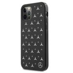 Carcasa Mercedes Silver Stars Pattern compatibila cu iPhone 12 Pro Max, Negru 3 - lerato.ro