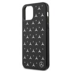 Carcasa Mercedes Silver Stars Pattern compatibila cu iPhone 12 Pro Max, Negru 7 - lerato.ro