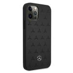Carcasa Mercedes Leather Stars Pattern compatibila cu iPhone 12 Pro Max, Negru 5 - lerato.ro