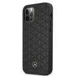 Carcasa Mercedes Quilted Embossed compatibila cu iPhone 12 Pro Max, Negru 3 - lerato.ro