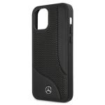 Carcasa Mercedes Leather Perforated Area compatibila cu iPhone 12 / 12 Pro, Negru 7 - lerato.ro