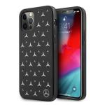 Carcasa Mercedes Silver Stars Pattern compatibila cu iPhone 12 / 12 Pro, Negru 4 - lerato.ro
