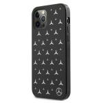 Carcasa Mercedes Silver Stars Pattern compatibila cu iPhone 12 / 12 Pro, Negru 3 - lerato.ro