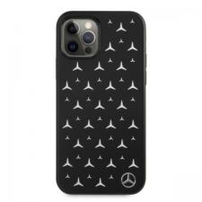 Carcasa Mercedes Silver Stars Pattern compatibila cu iPhone 12 / 12 Pro, Negru
